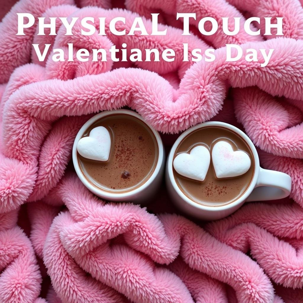 Soft plush blanket with two cups of hot chocolate