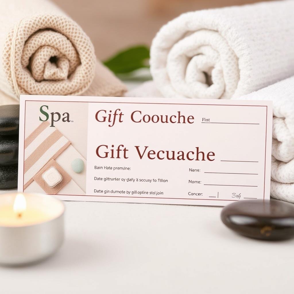 Spa day gift certificate for best friends to relax together