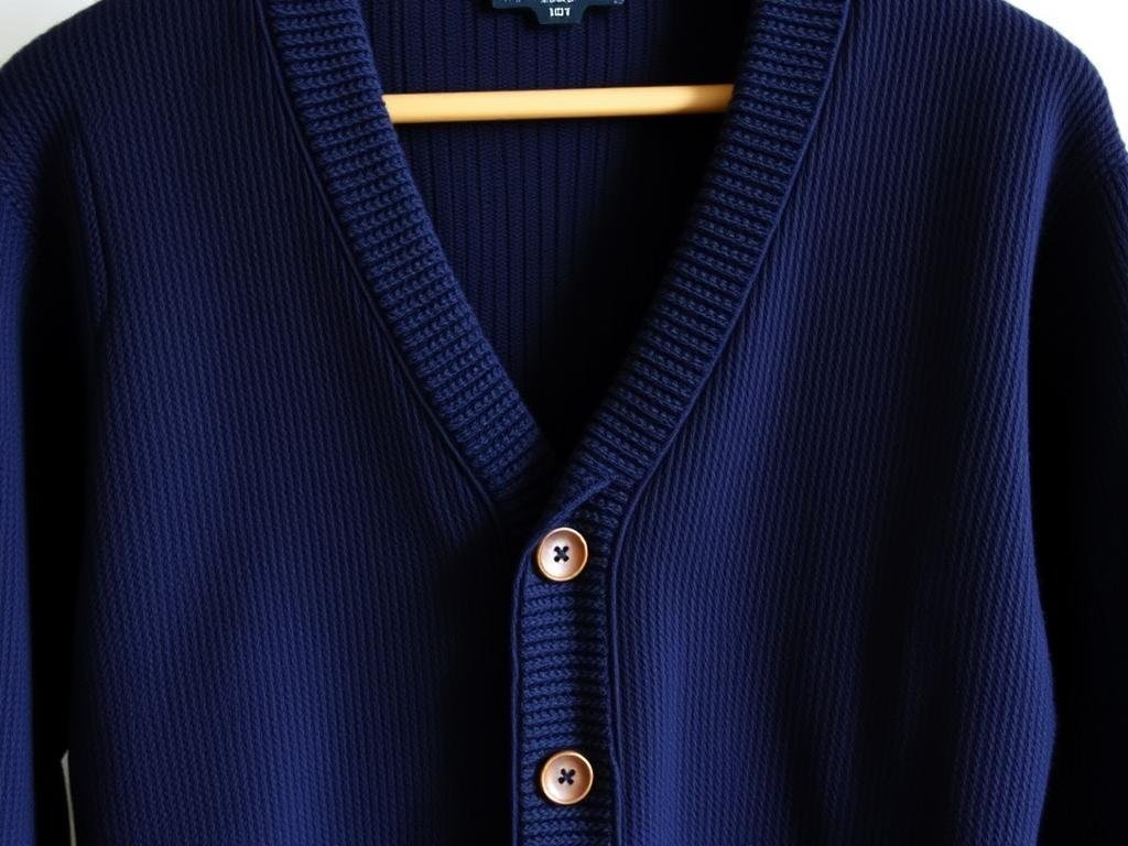 Stylish cotton cardigan as a cotton anniversary gift for him
