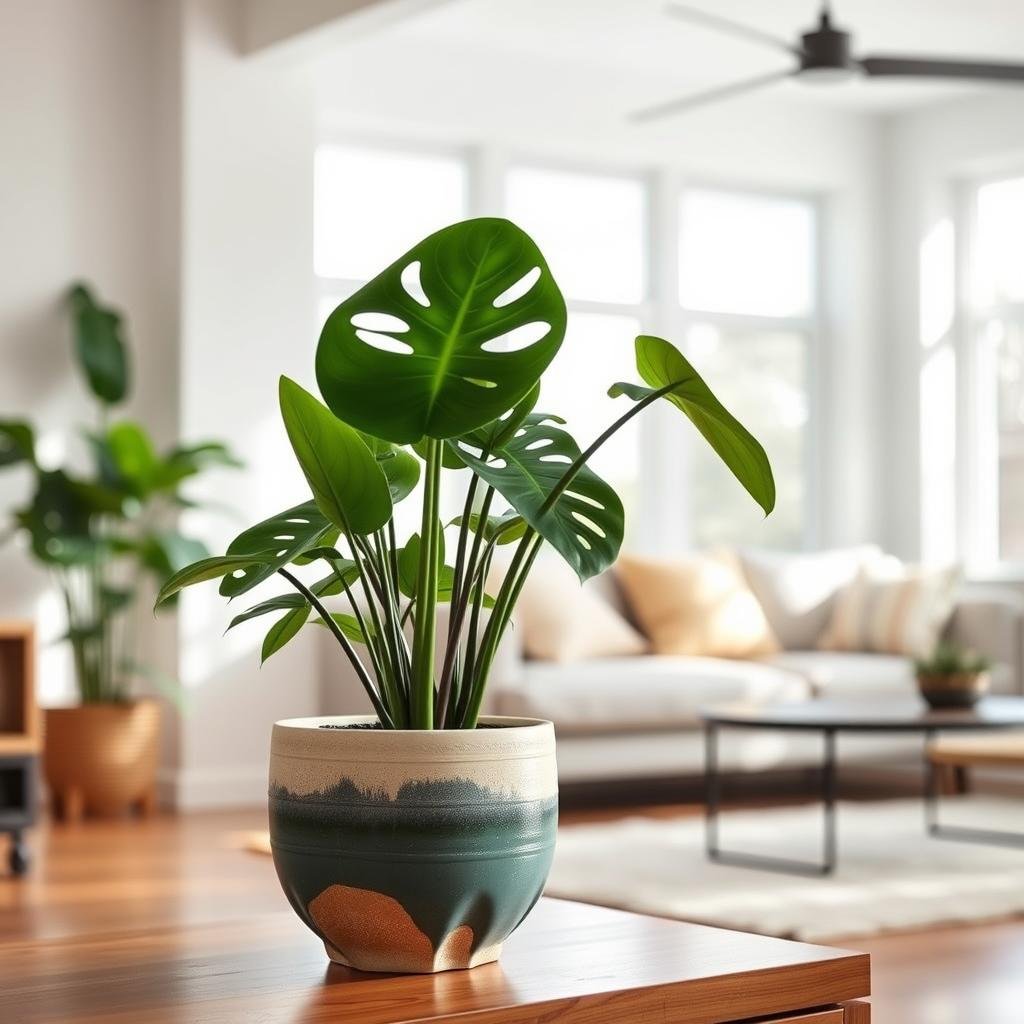 Stylish indoor plant in designer pot - home decor gifts for millennials