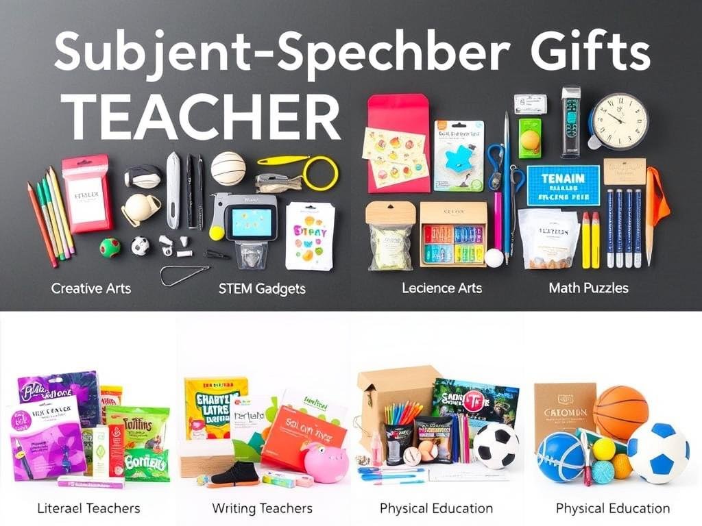 Subject-specific teacher appreciation gifts for different types of educators
