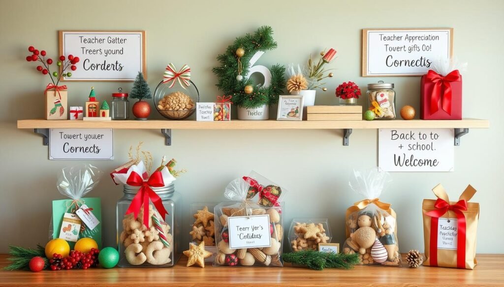 Teacher appreciation gifts for different occasions throughout the school year