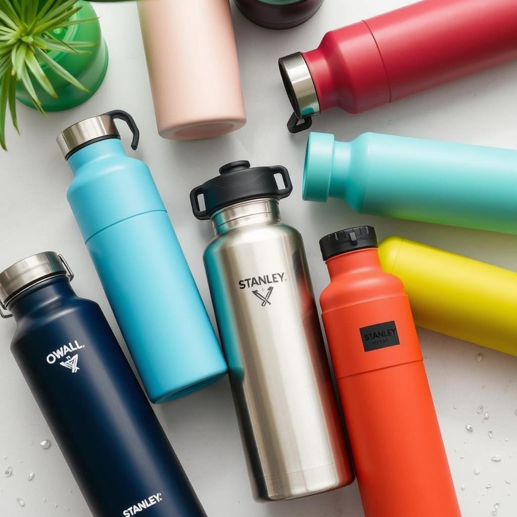 Trendy reusable water bottles popular with Gen Z
