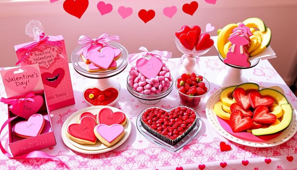 Valentine's Day themed treats and candy alternatives for kids
