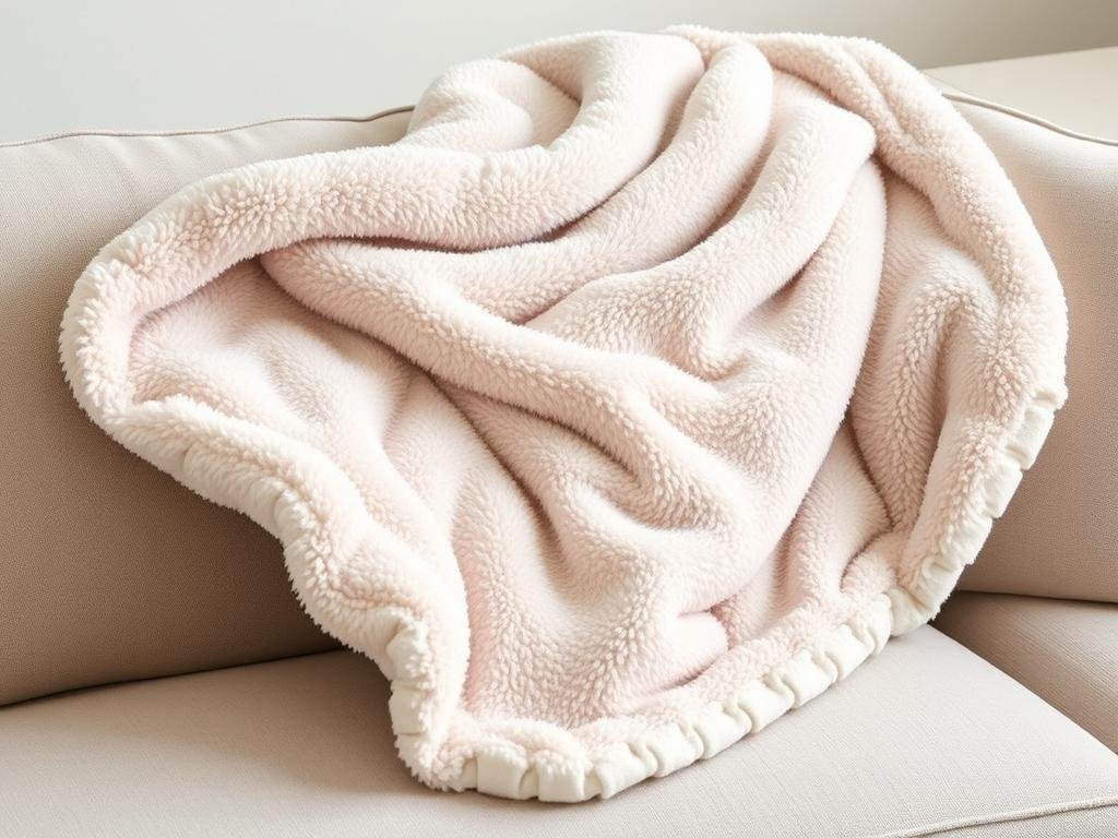 Weighted blanket in a soft, luxurious fabric