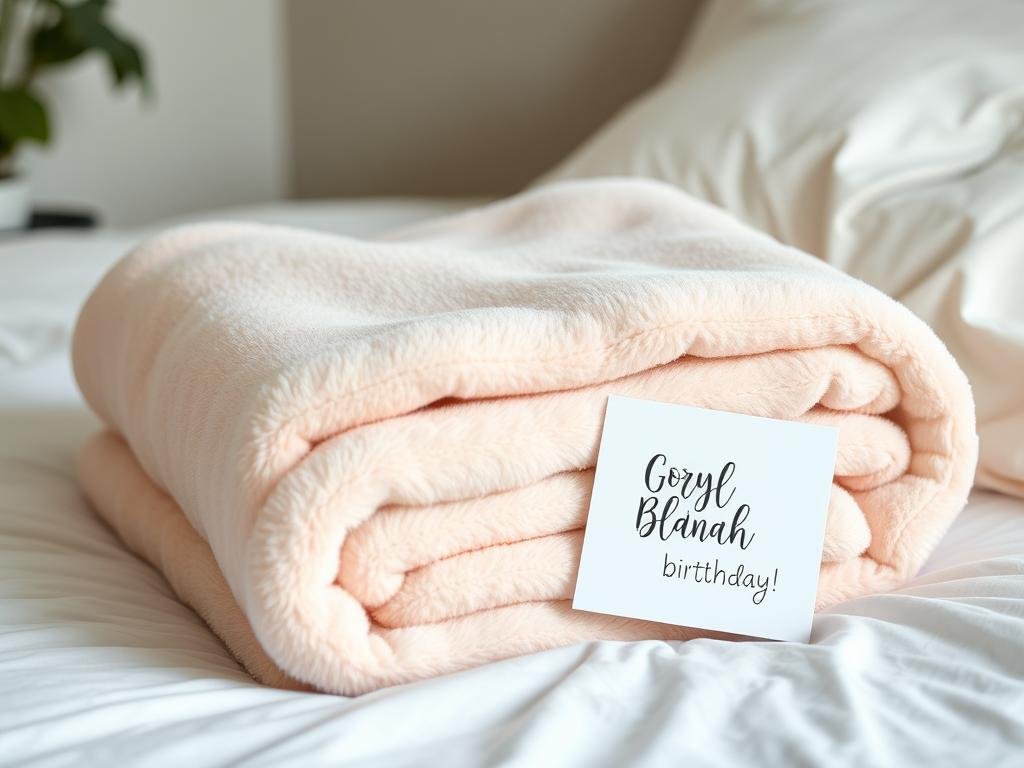 Weighted blanket in soft fabric for girlfriend birthday gifts