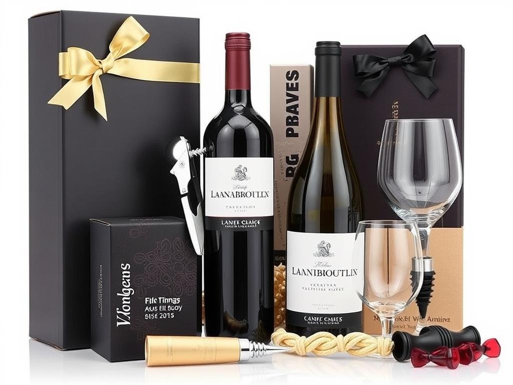 Wine gift set with accessories for housewarming gift ideas
