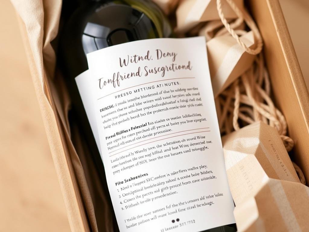 Wine subscription with tasting notes for girlfriend birthday gifts