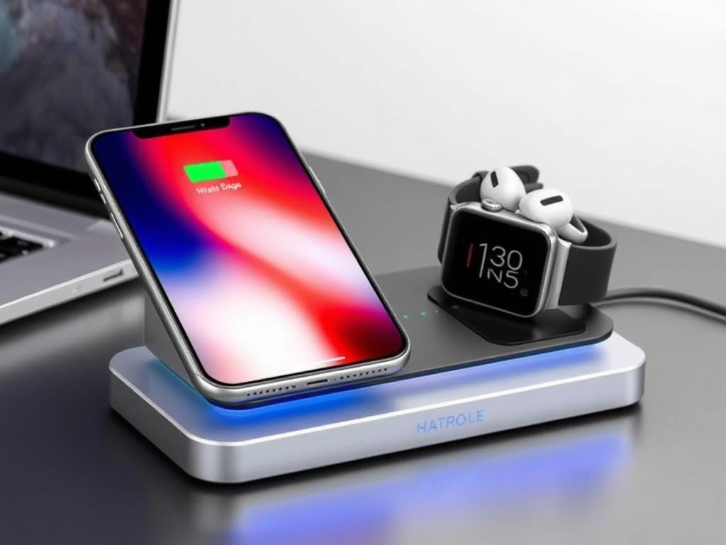 Wireless charging station as valentines day gift for him