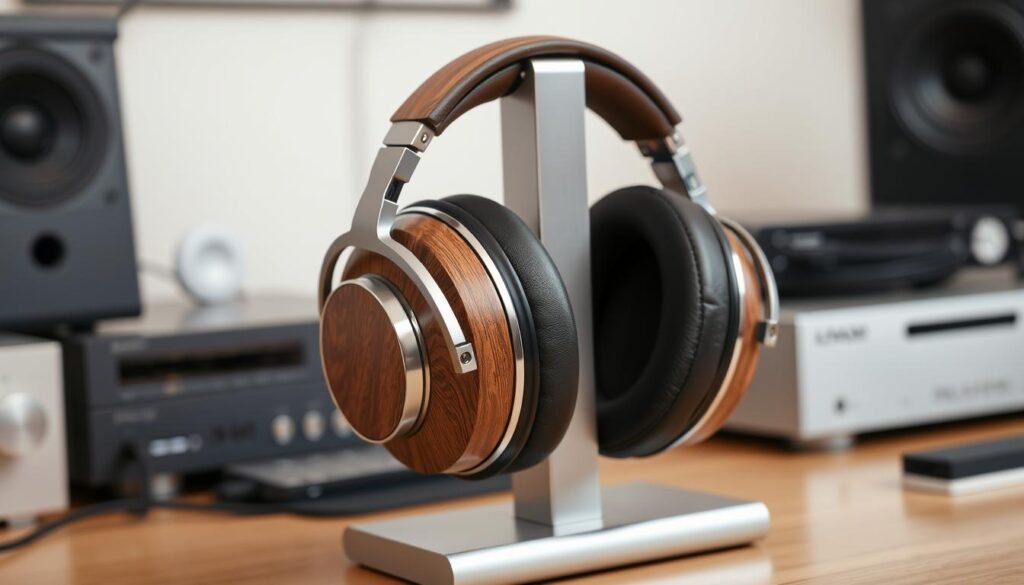 Wooden headphones with premium sound for 5 year anniversary gift ideas for him