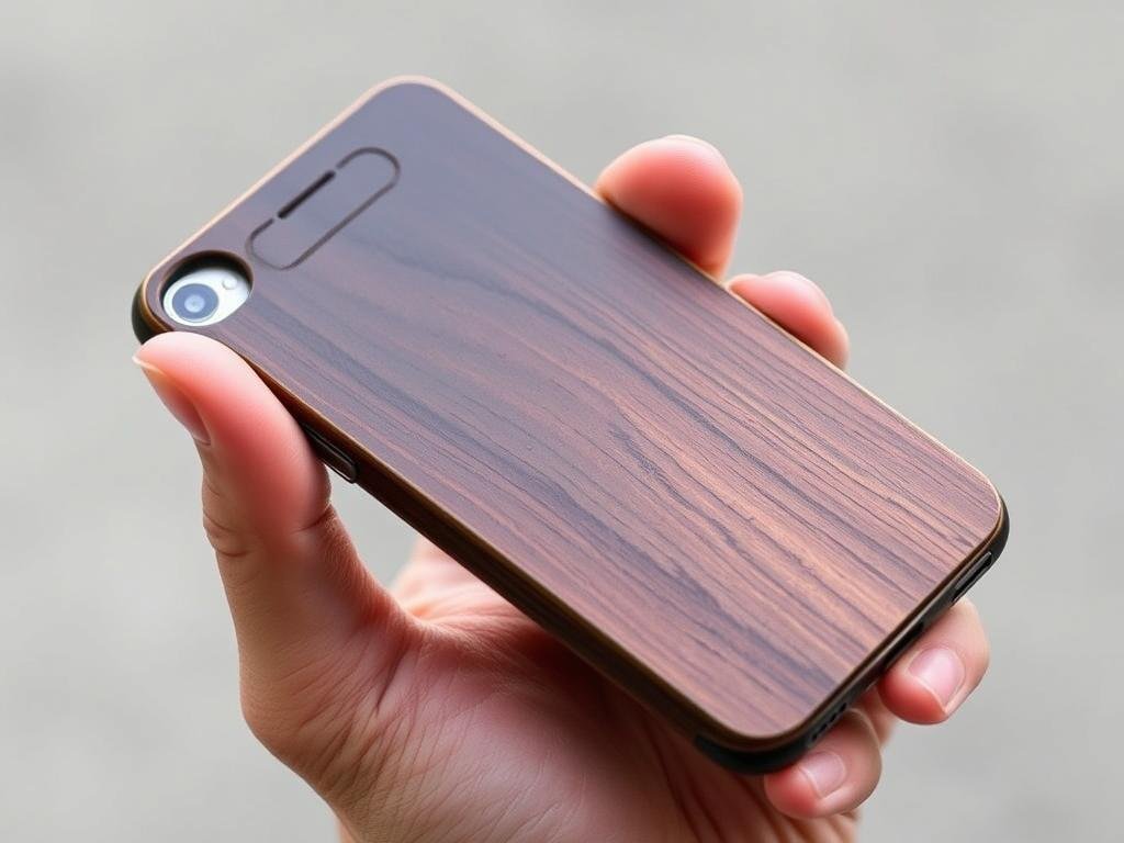 Wooden phone case with custom engraving for 5 year anniversary gift ideas for him
