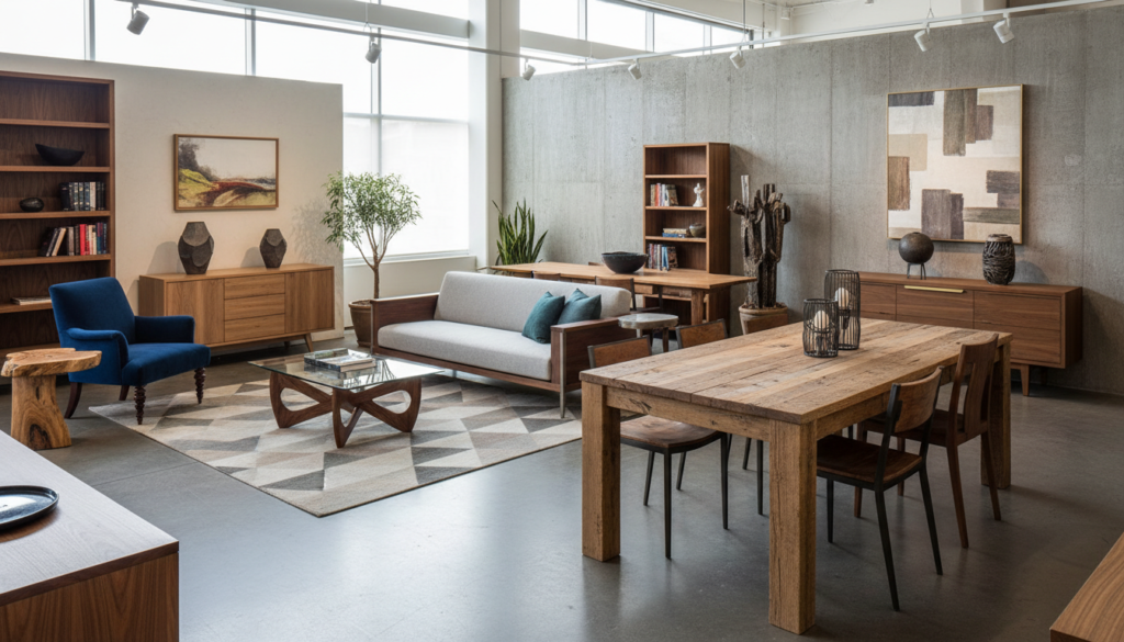 Custom-designed furniture pieces in various styles and finishes Custom-designed furniture pieces in various styles and finishes