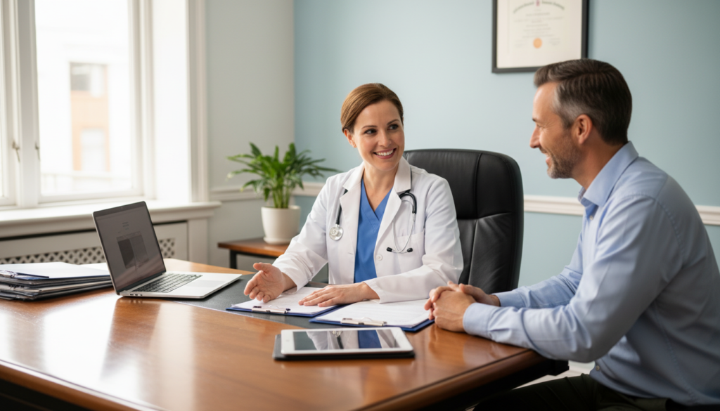 Doctor consultation for safe weight loss guidance