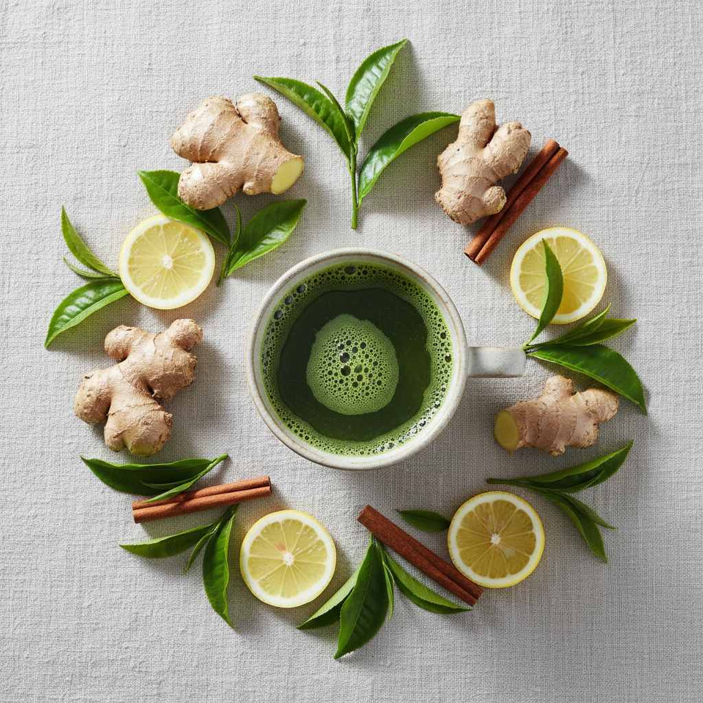 Green tea and natural metabolism boosting ingredients