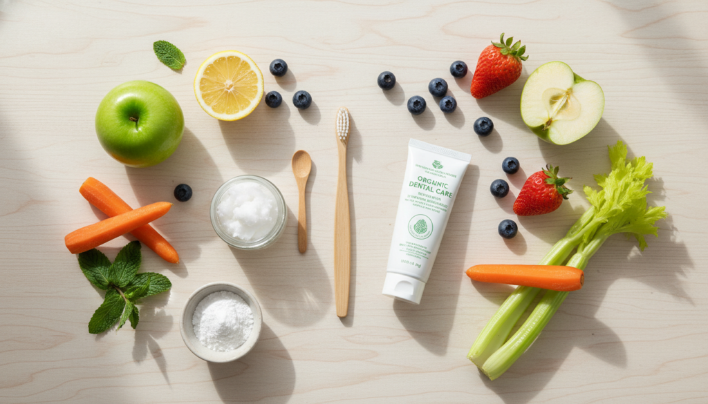 Natural dental care products and healthy foods for smile enhancement Natural dental care products and healthy foods for smile enhancement