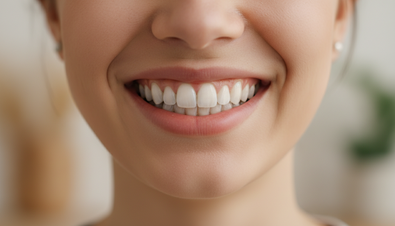 Natural smile makeover transformation showing beautiful teeth and confident expression