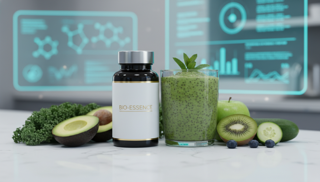 Scientific nutrition supplements complementing healthy smoothie routine Scientific nutrition supplements complementing healthy smoothie routine