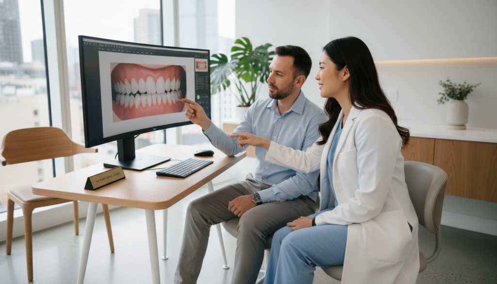 Step-by-step smile makeover process consultation and planning Step-by-step smile makeover process consultation and planning