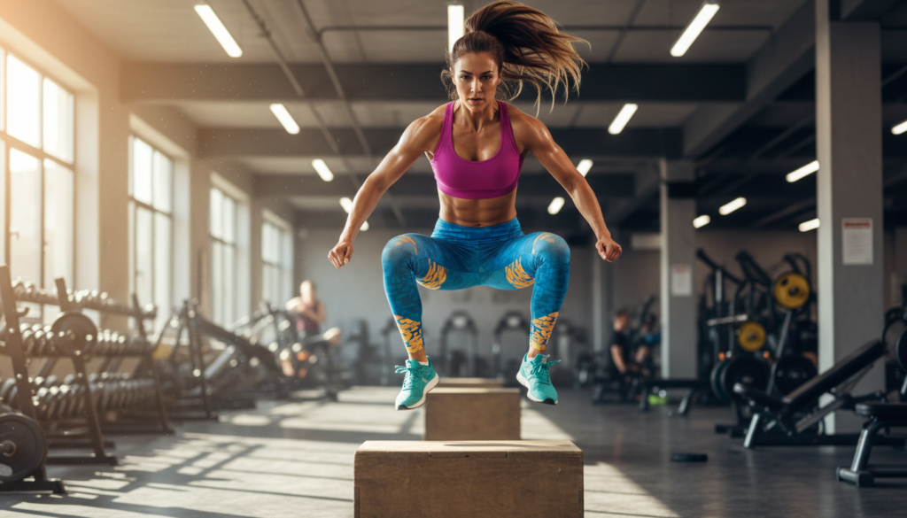 Woman doing cardio exercise workout for belly fat burning