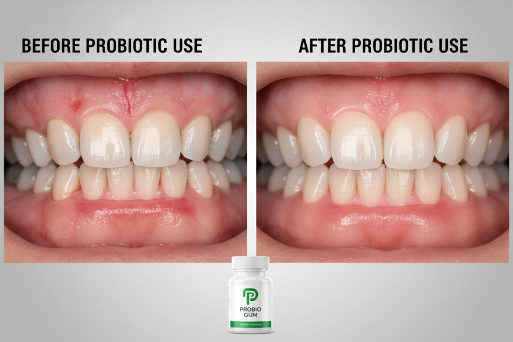 before and after comparison of gum health before and after comparison of gum health