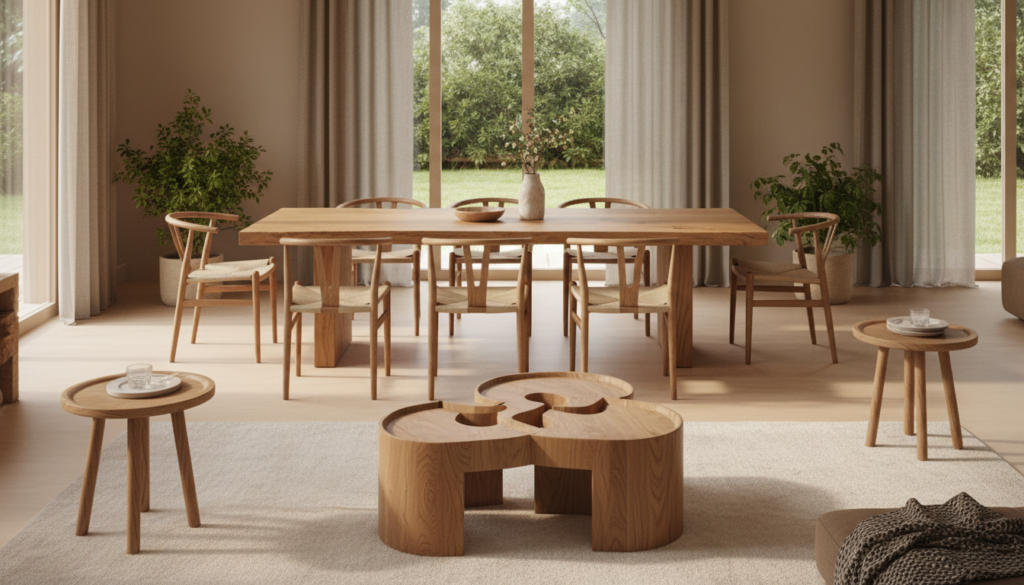 collection of handmade wooden furniture pieces in home collection of handmade wooden furniture pieces in home