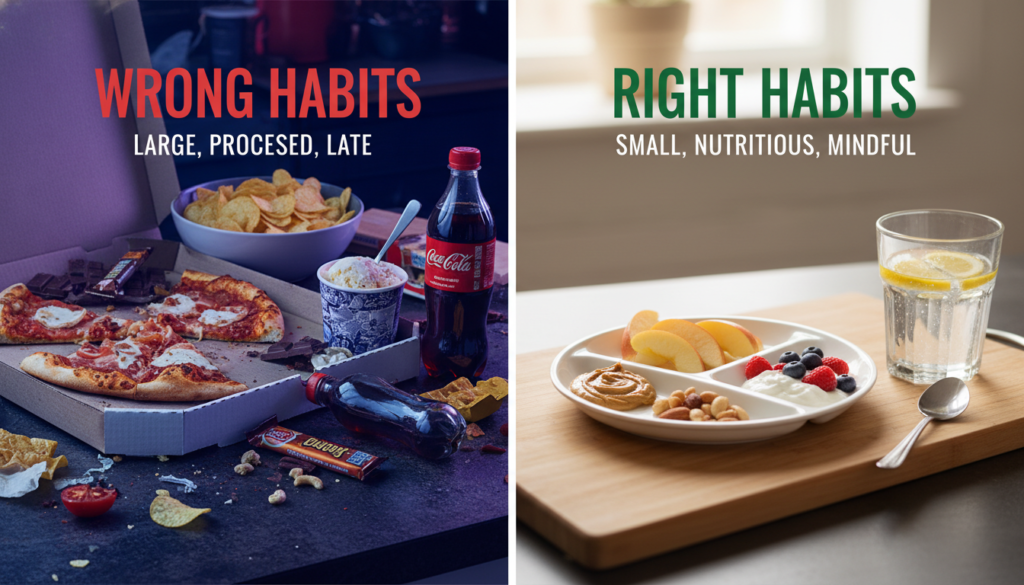 common nighttime eating mistakes that prevent fat loss