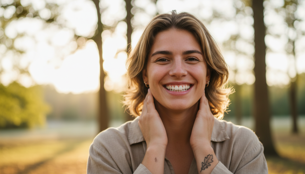 confident smile showing results of natural cavity prevention and healthy teeth confident smile showing results of natural cavity prevention and healthy teeth