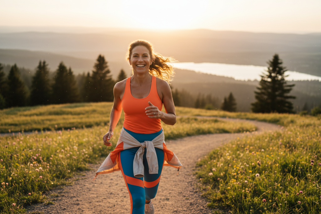 confident woman over 40 living healthy lifestyle confident woman over 40 living healthy lifestyle