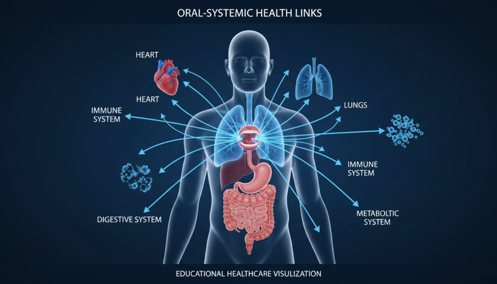 connection between oral health and systemic body health