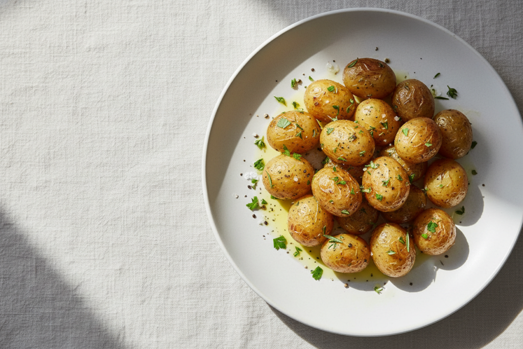 cooked and cooled potatoes prepared for gut health benefits