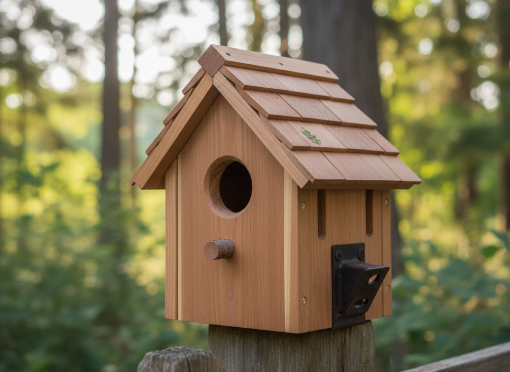 detailed wooden birdhouse created by child detailed wooden birdhouse created by child