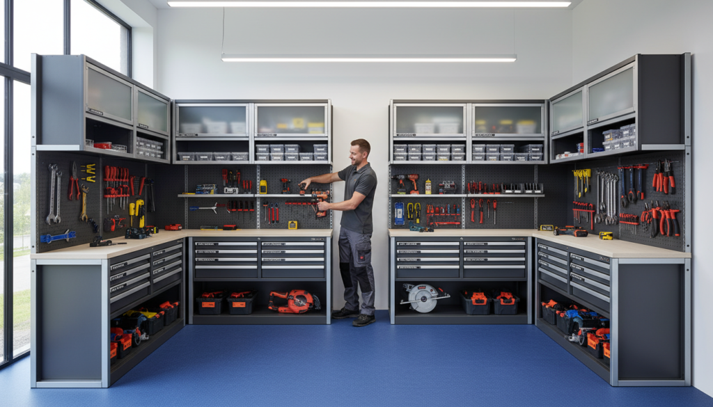 ergonomic workshop storage layout with easy access design ergonomic workshop storage layout with easy access design