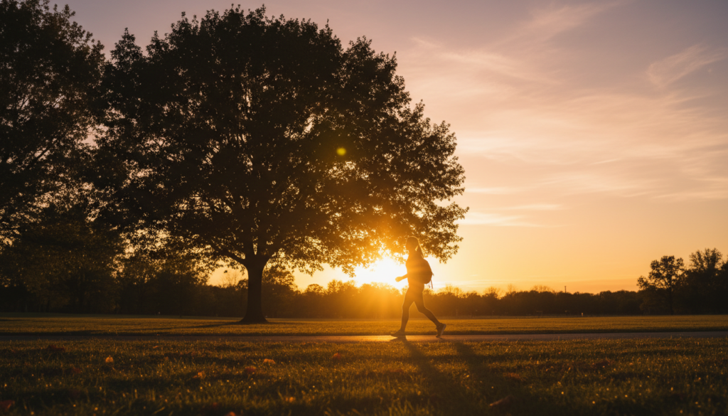 evening walk for improved metabolism and sleep quality