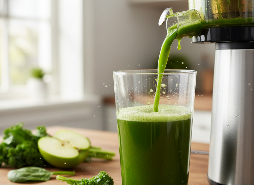 fresh vegetable juice being poured into glass showing vibrant color and freshness fresh vegetable juice being poured into glass showing vibrant color and freshness