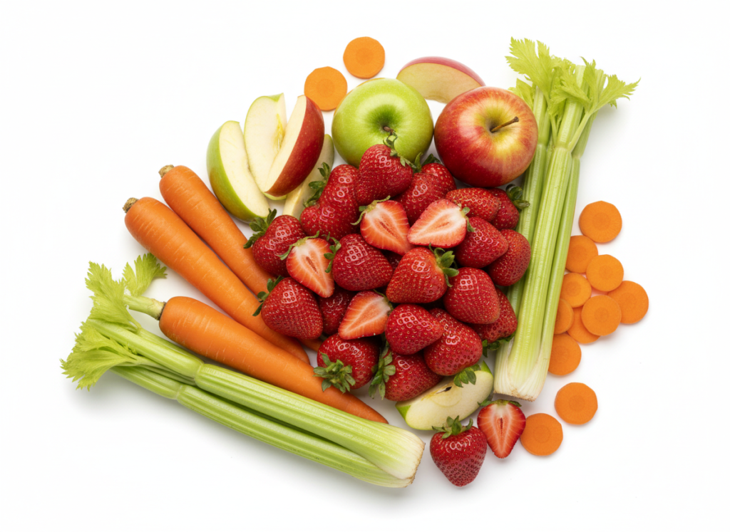 fruits and vegetables that naturally clean and whiten teeth