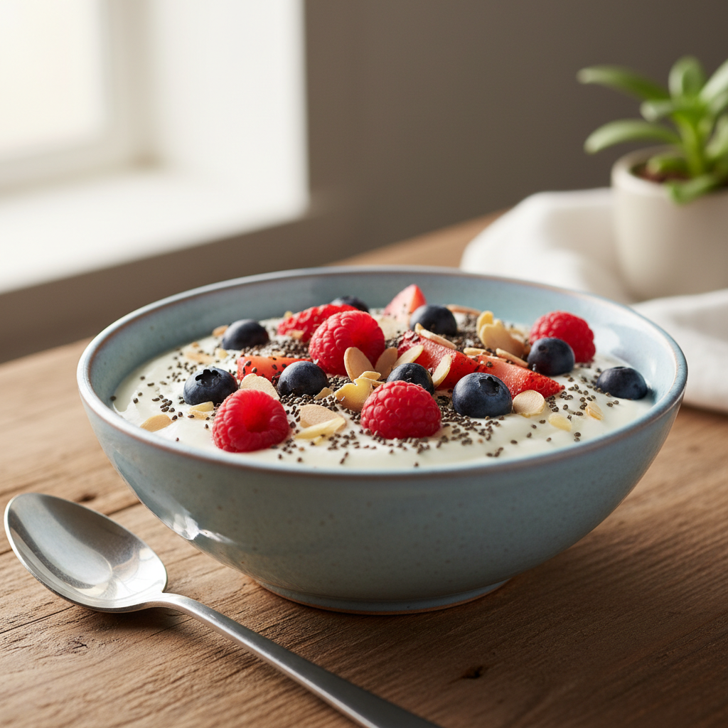 greek yogurt breakfast bowl with toppings greek yogurt breakfast bowl with toppings
