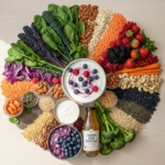 Gut Health Diet: Transform Your Microbiome Through Strategic Nutrition gut health diet colorful fresh vegetables fruits whole grains