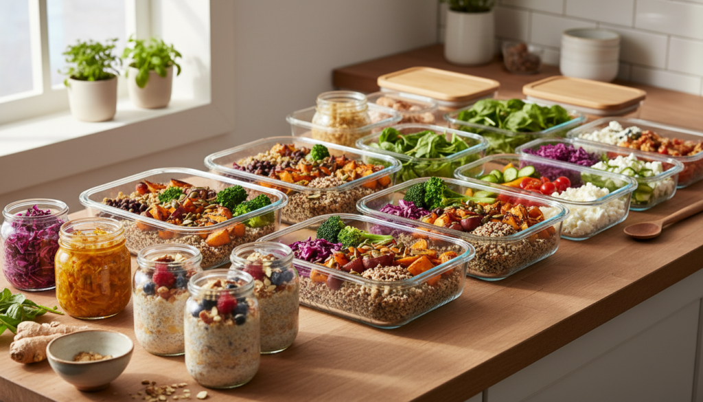 gut healthy meal prep planning