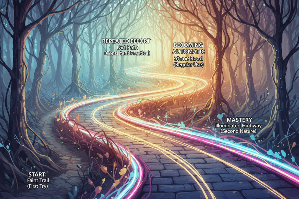 habit formation and neural pathway development