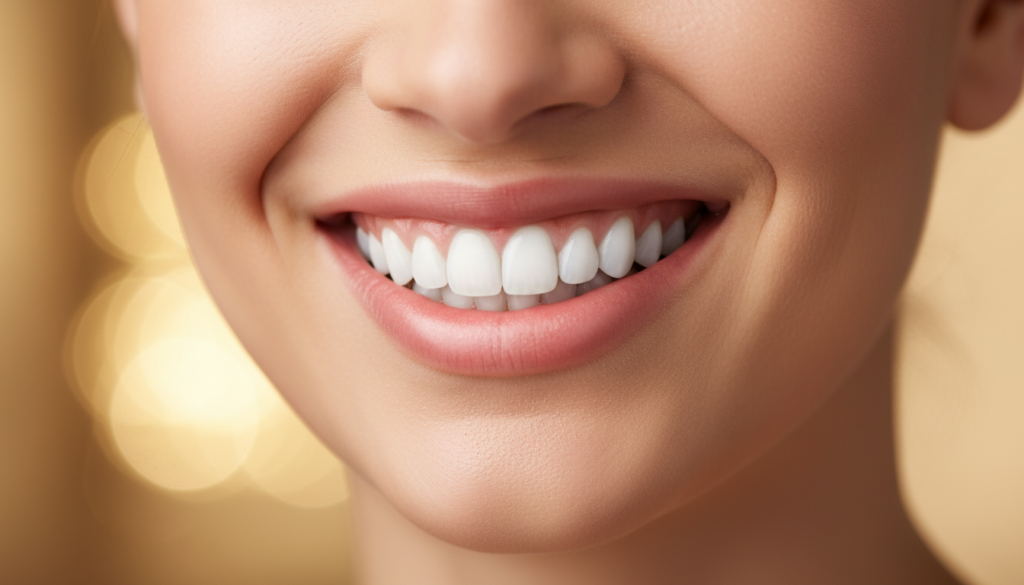 healthy confident smile showing results of proper dental care routine