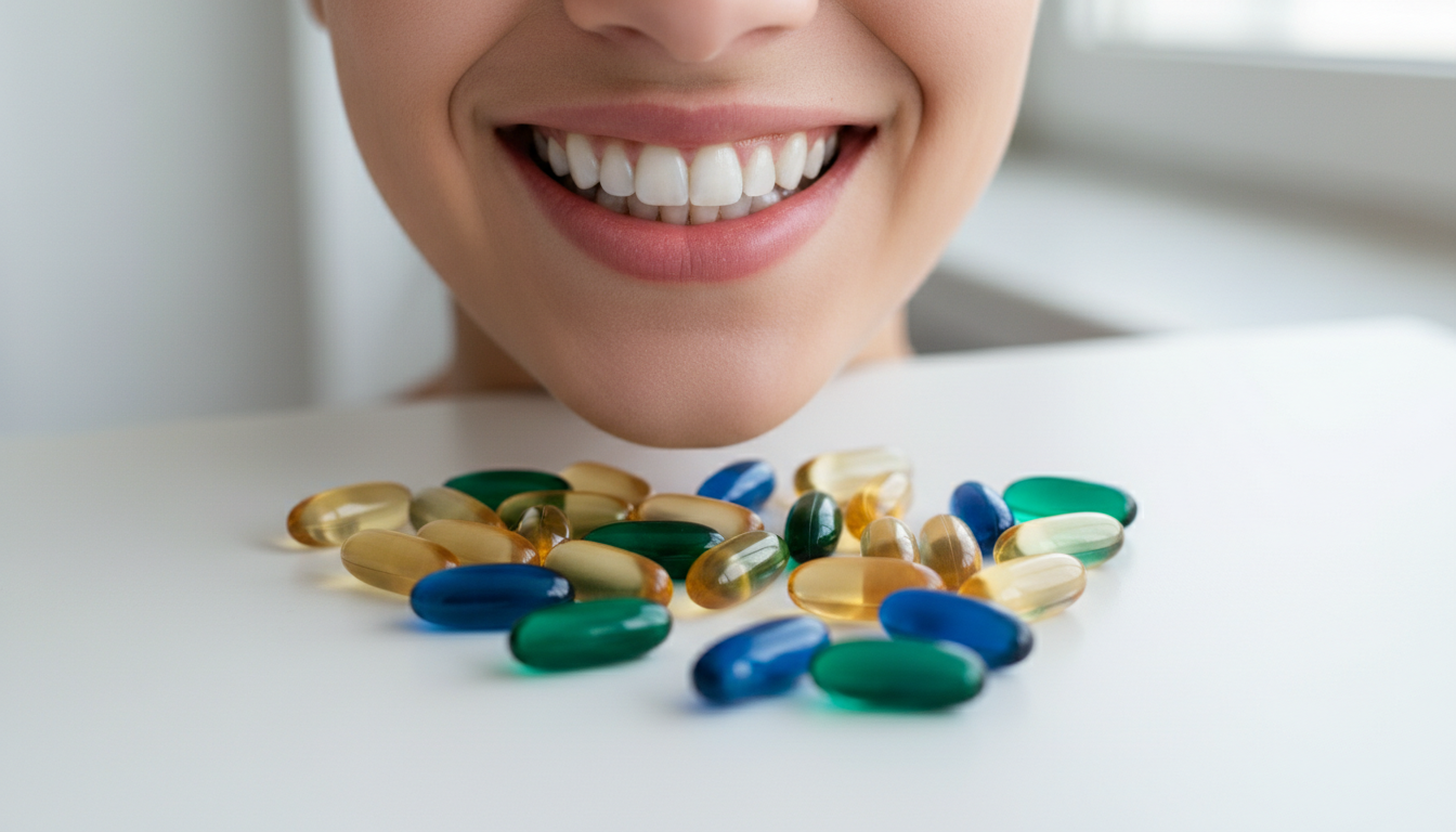 healthy gums and teeth with supplements
