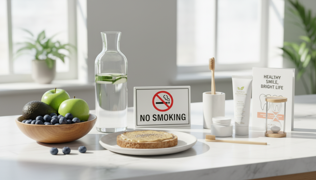 healthy lifestyle habits that support natural teeth whitening and oral health