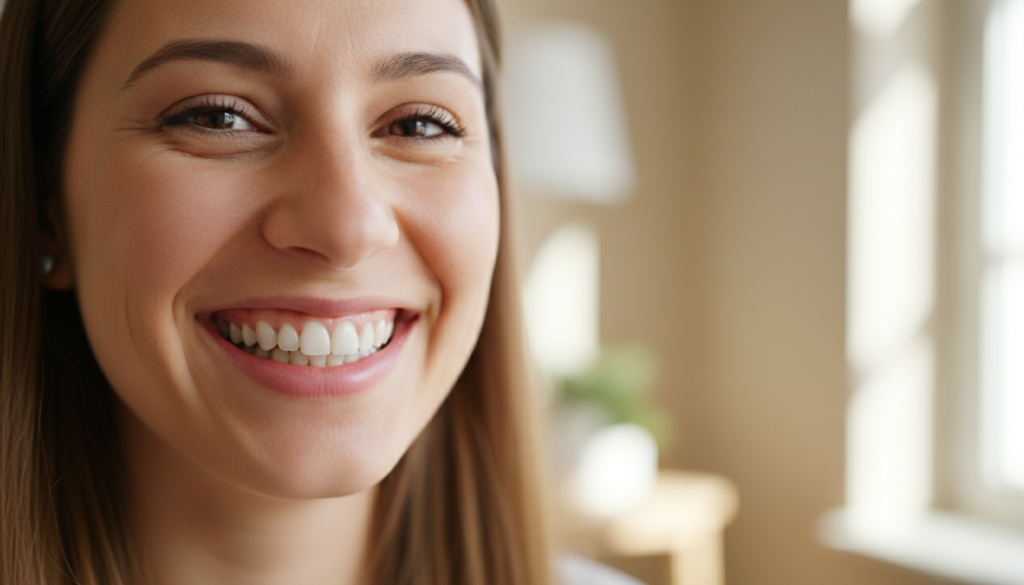 healthy smile representing optimal gum health