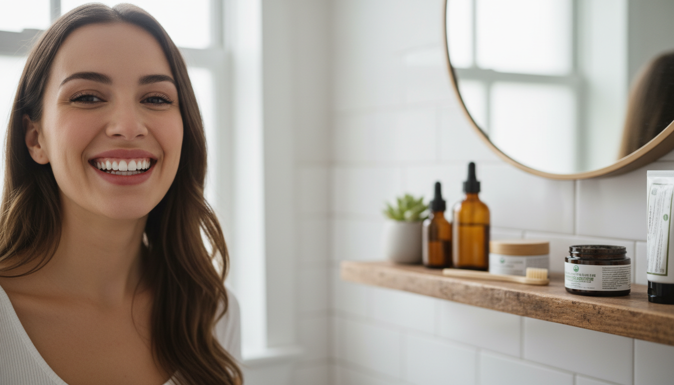 healthy teeth and bright smile natural dental care at home