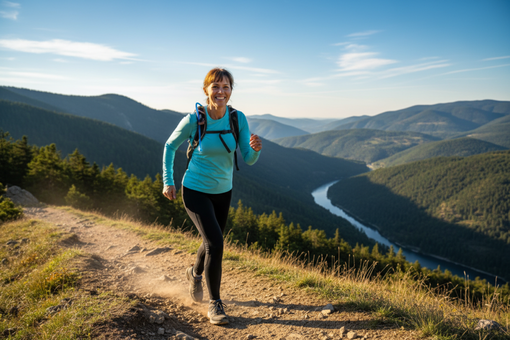 healthy woman over 40 enjoying active lifestyle healthy woman over 40 enjoying active lifestyle