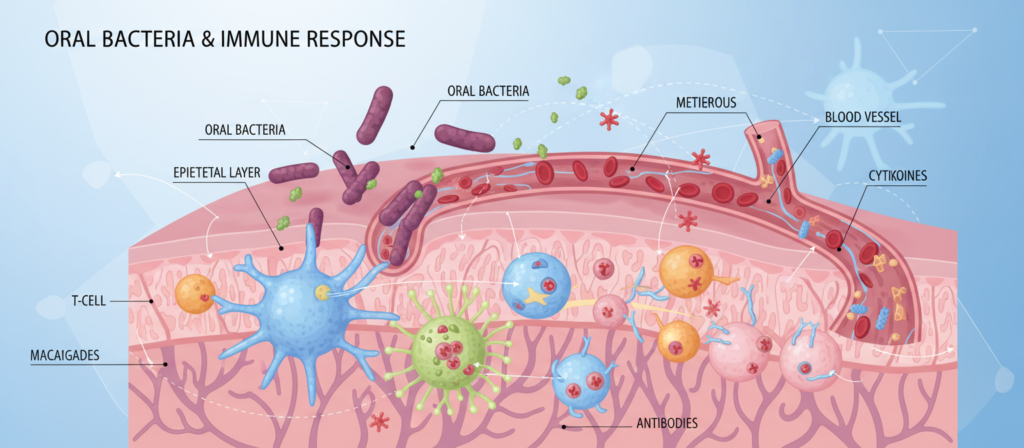 immune system and oral microbiome connection
