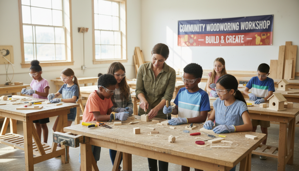 kids woodworking class or workshop kids woodworking class or workshop