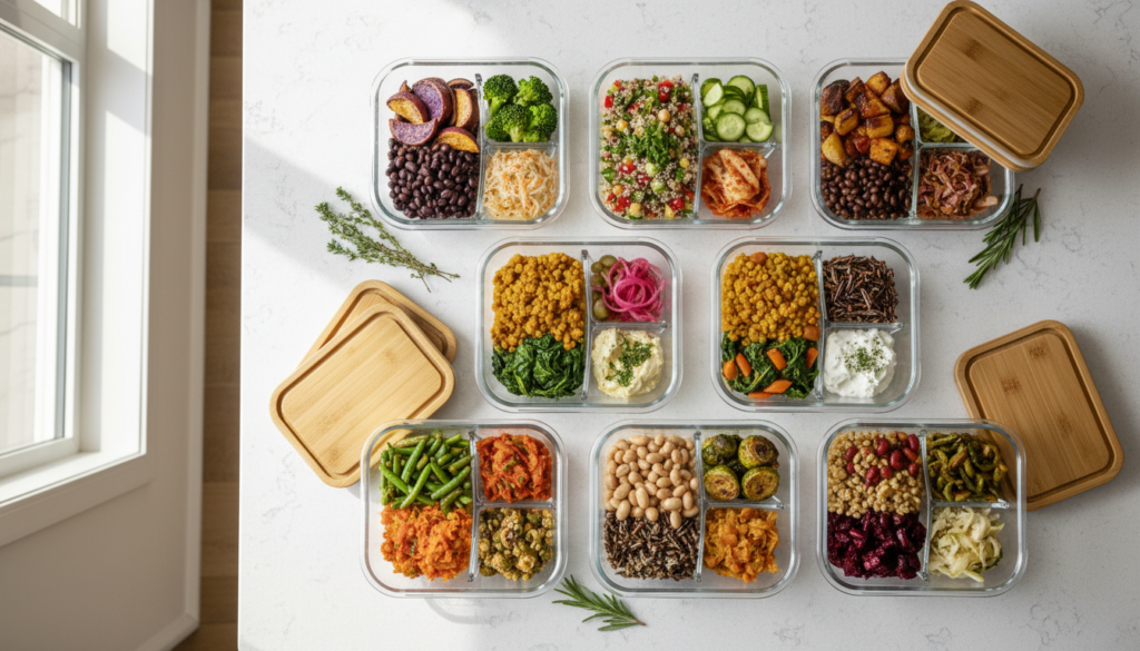 meal prep containers gut healthy food batch cooking meal prep containers gut healthy food batch cooking