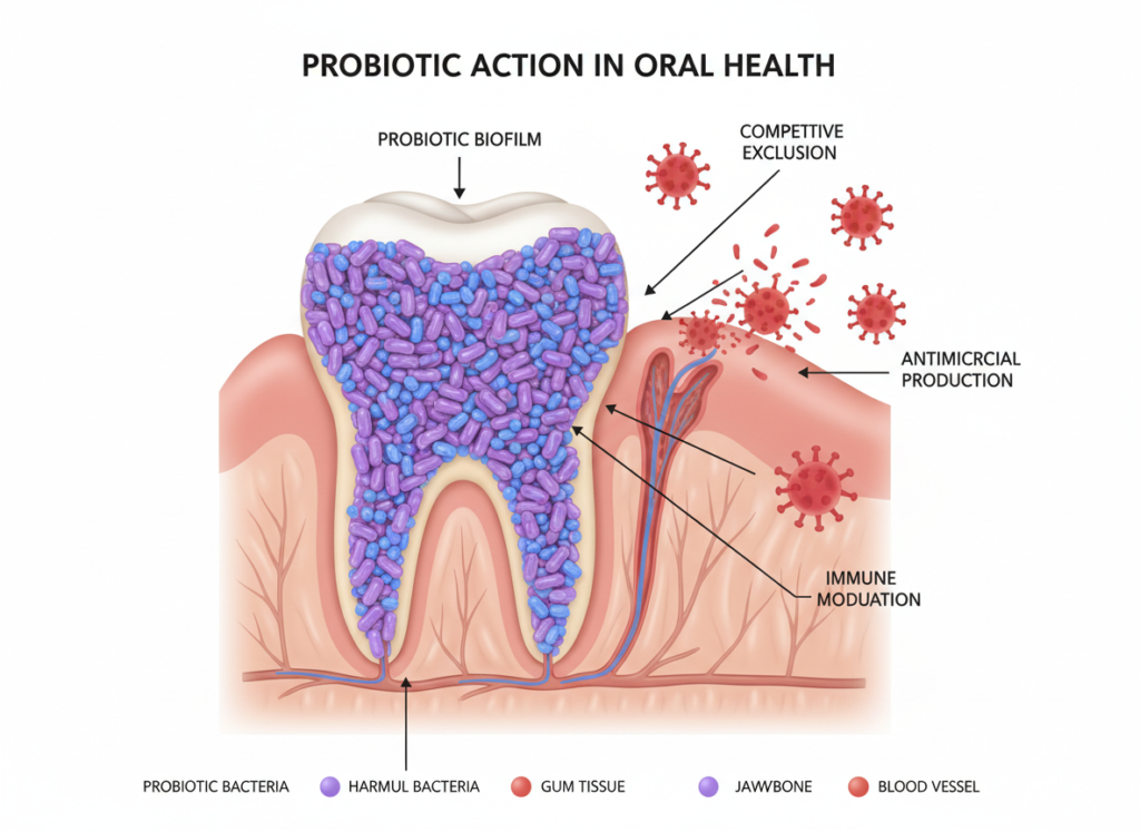 oral probiotic mechanism of action in mouth oral probiotic mechanism of action in mouth
