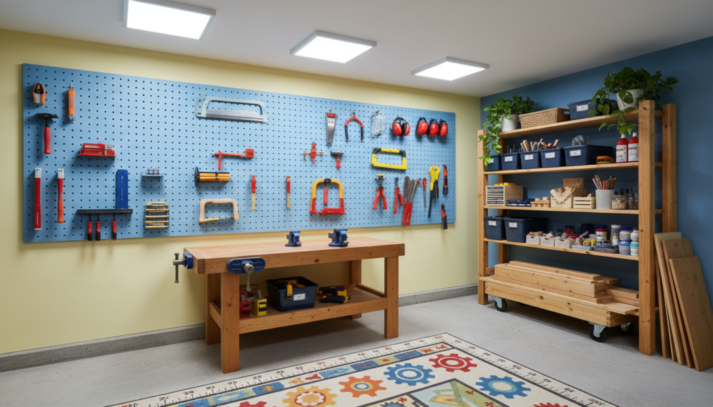 organized kids woodworking workspace organized kids woodworking workspace